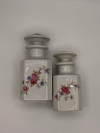 Paire de flacons  de parfum en porcelaine de Limoges Castel