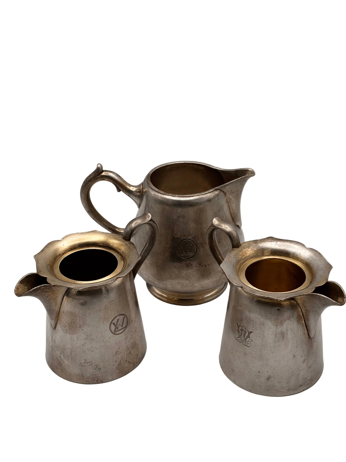Crémiers Christofle et pot à lait Krupp Berndorf en métal argenté – vue 2