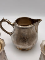 Crémiers Christofle et pot à lait Krupp Berndorf en métal argenté – vue 10