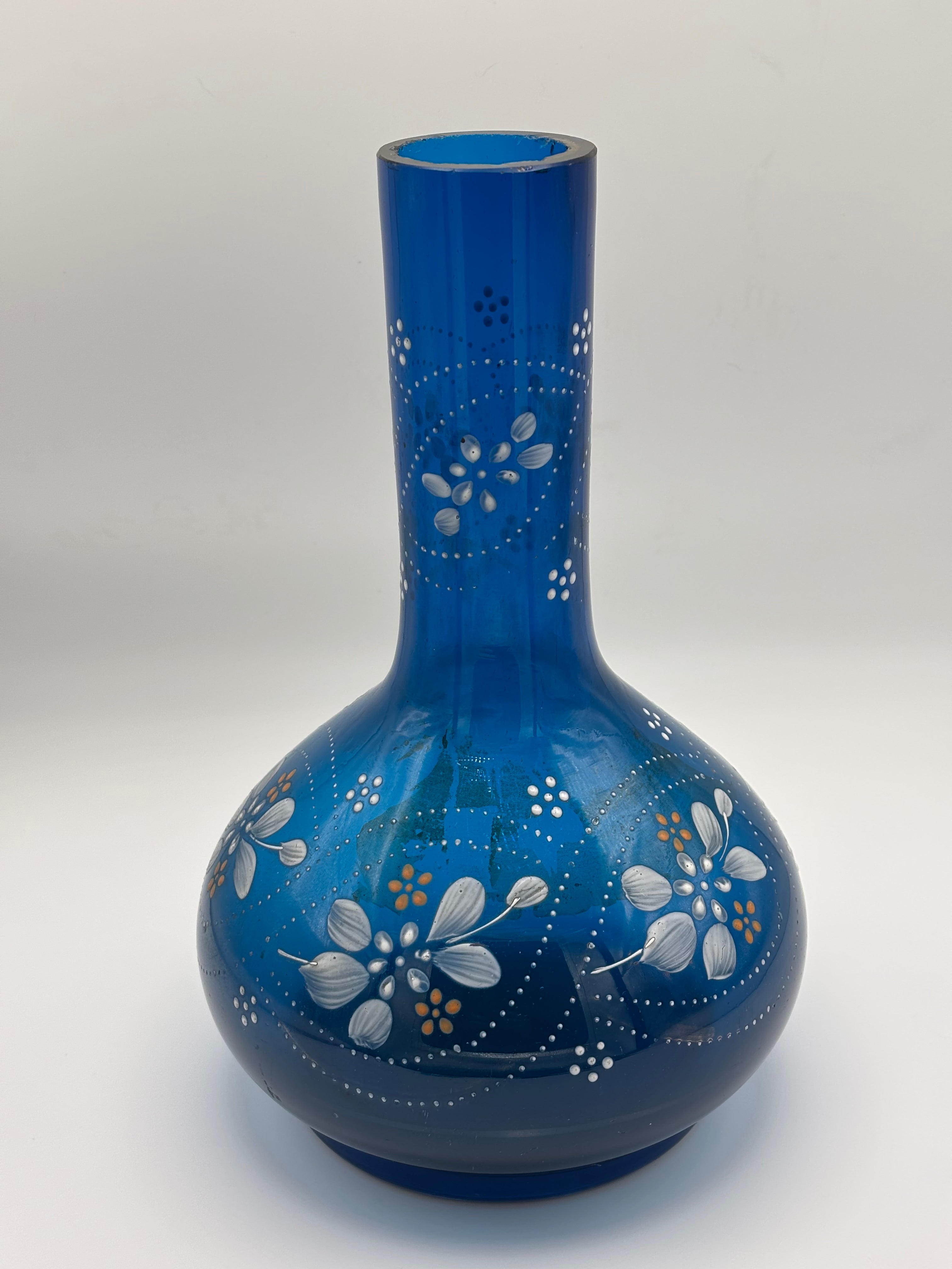 Vase en verre émaillé d'inspiration Art Déco(Legras)