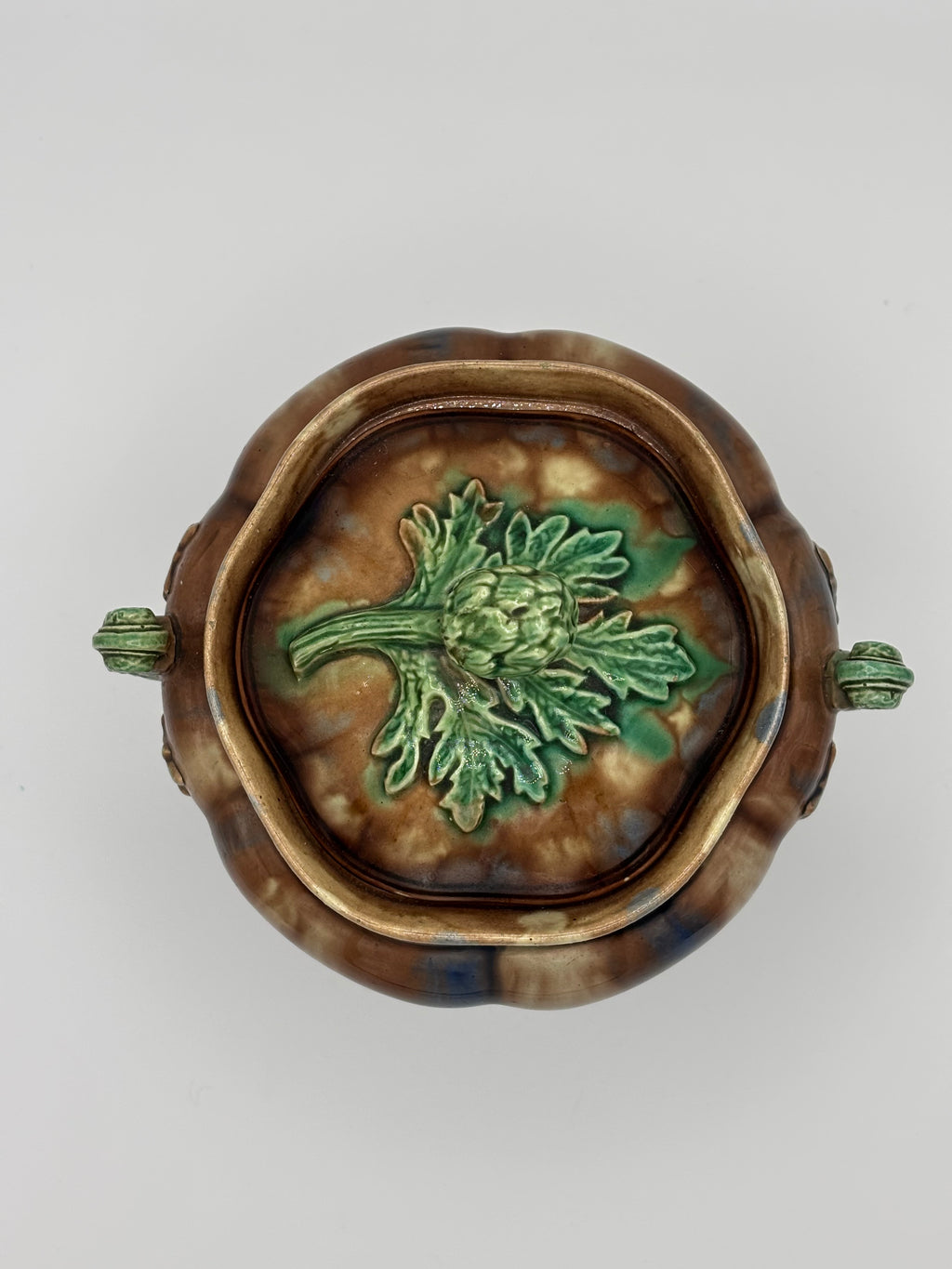 Pot Faience de Rubelles Barbotine