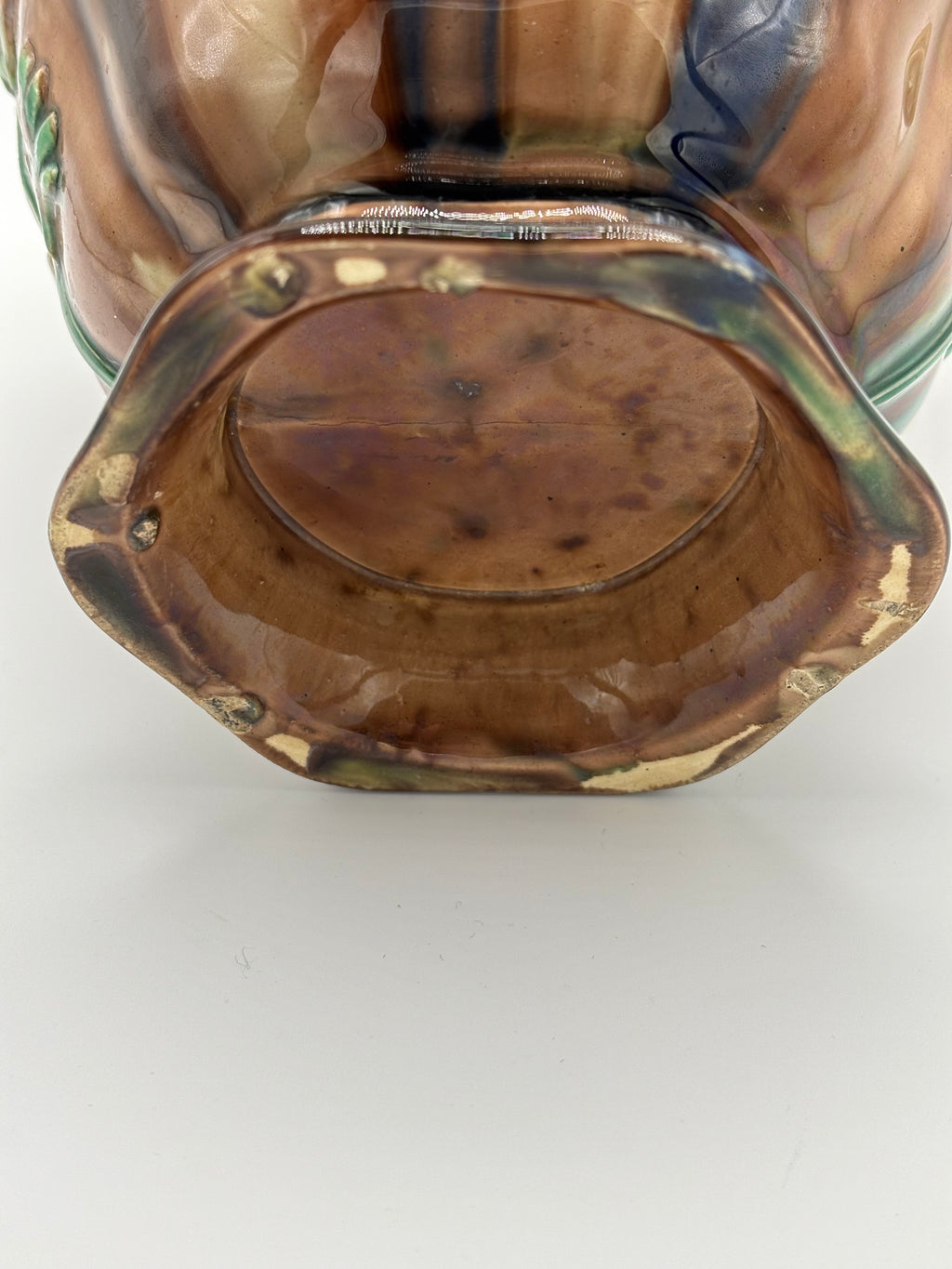 Pot Faience de Rubelles Barbotine