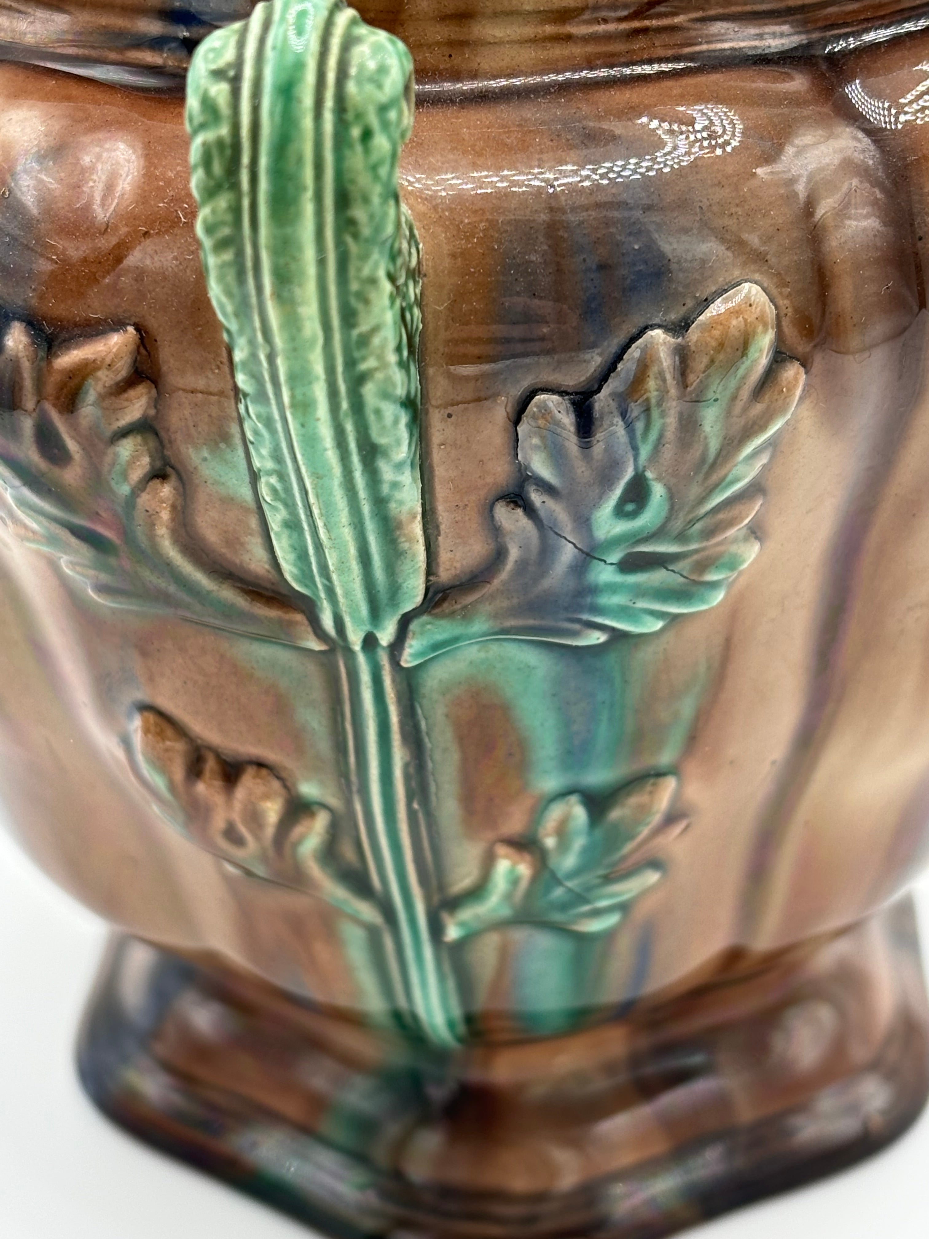 Pot Faience de Rubelles Barbotine