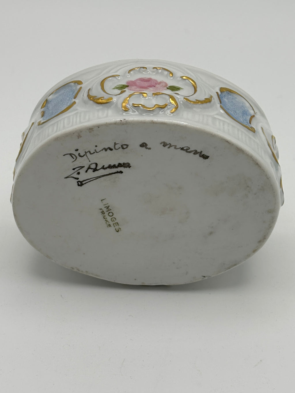 Boite/Pilulier en porcelaine de Limoges