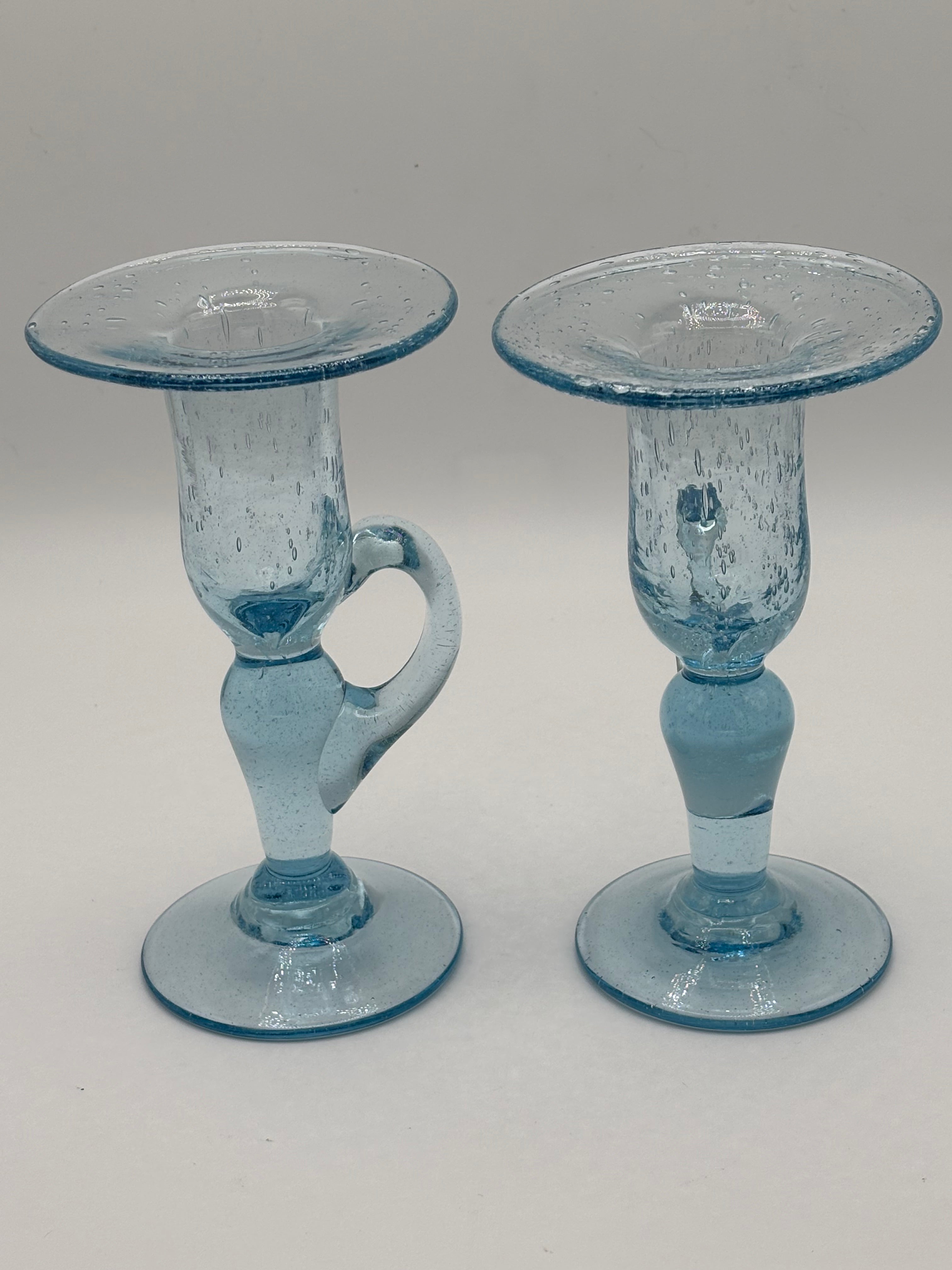 Bougeoirs Biot bleu