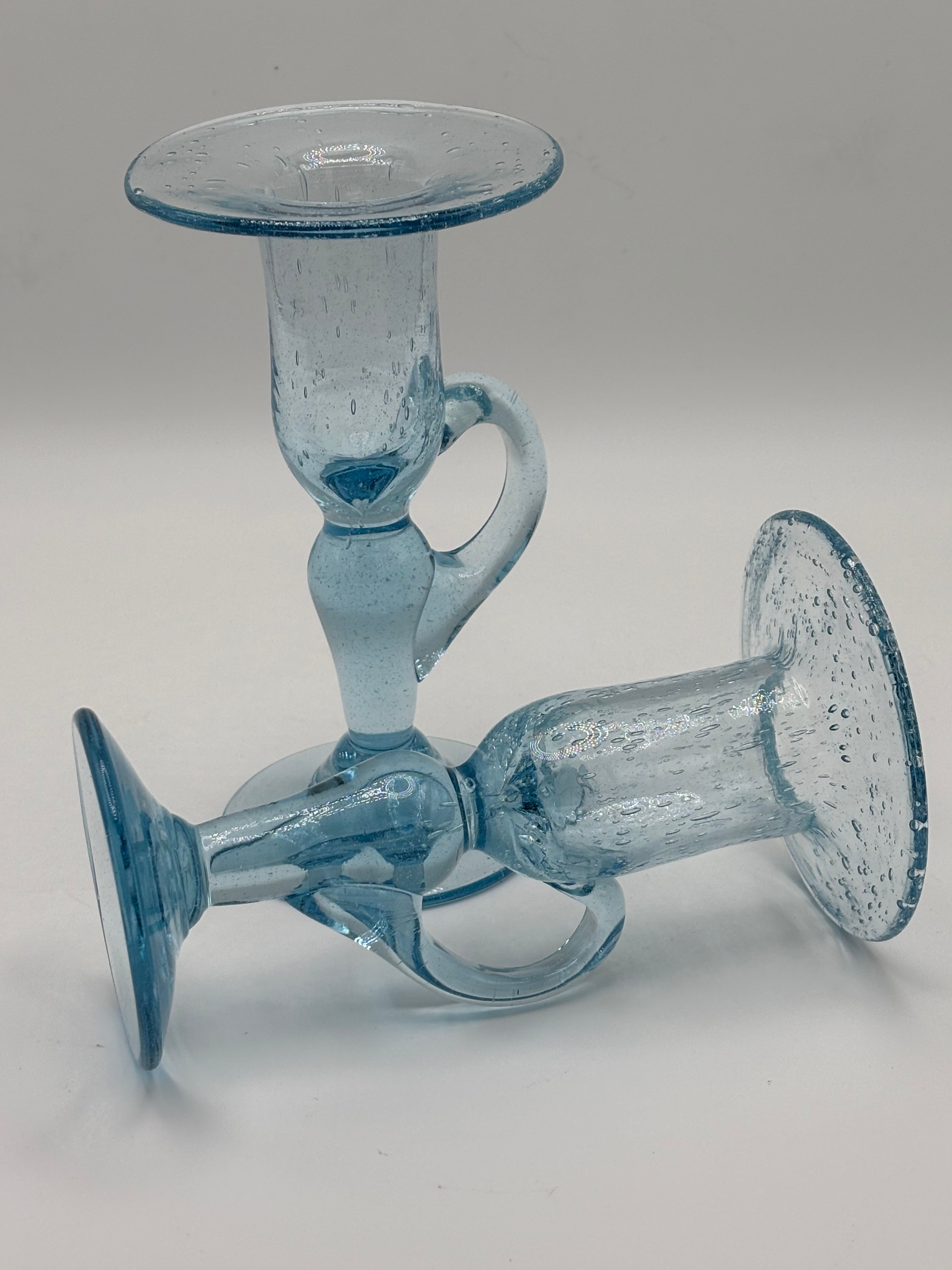 Bougeoirs Biot bleu