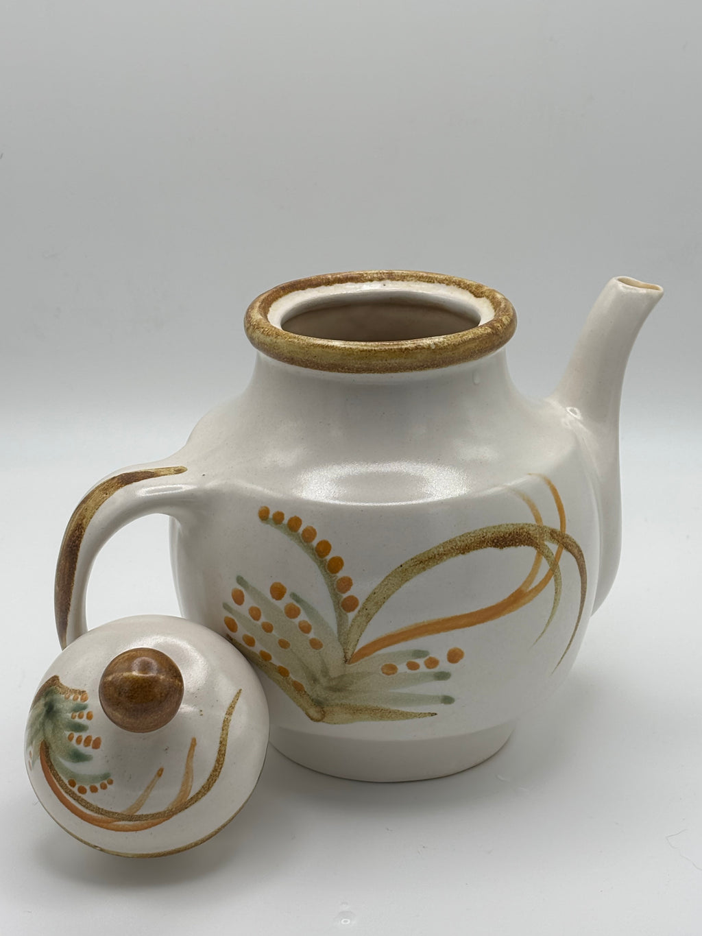 Théière en grès émaillé de la faïencerie Henriot Quimper