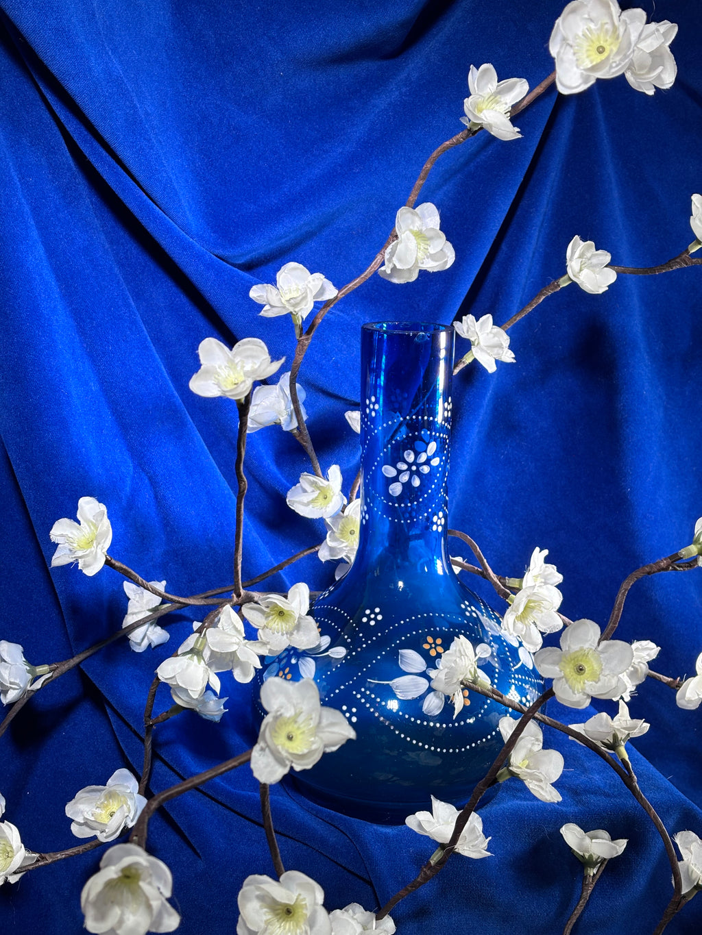 Vase en verre émaillé d'inspiration Art Déco(Legras)
