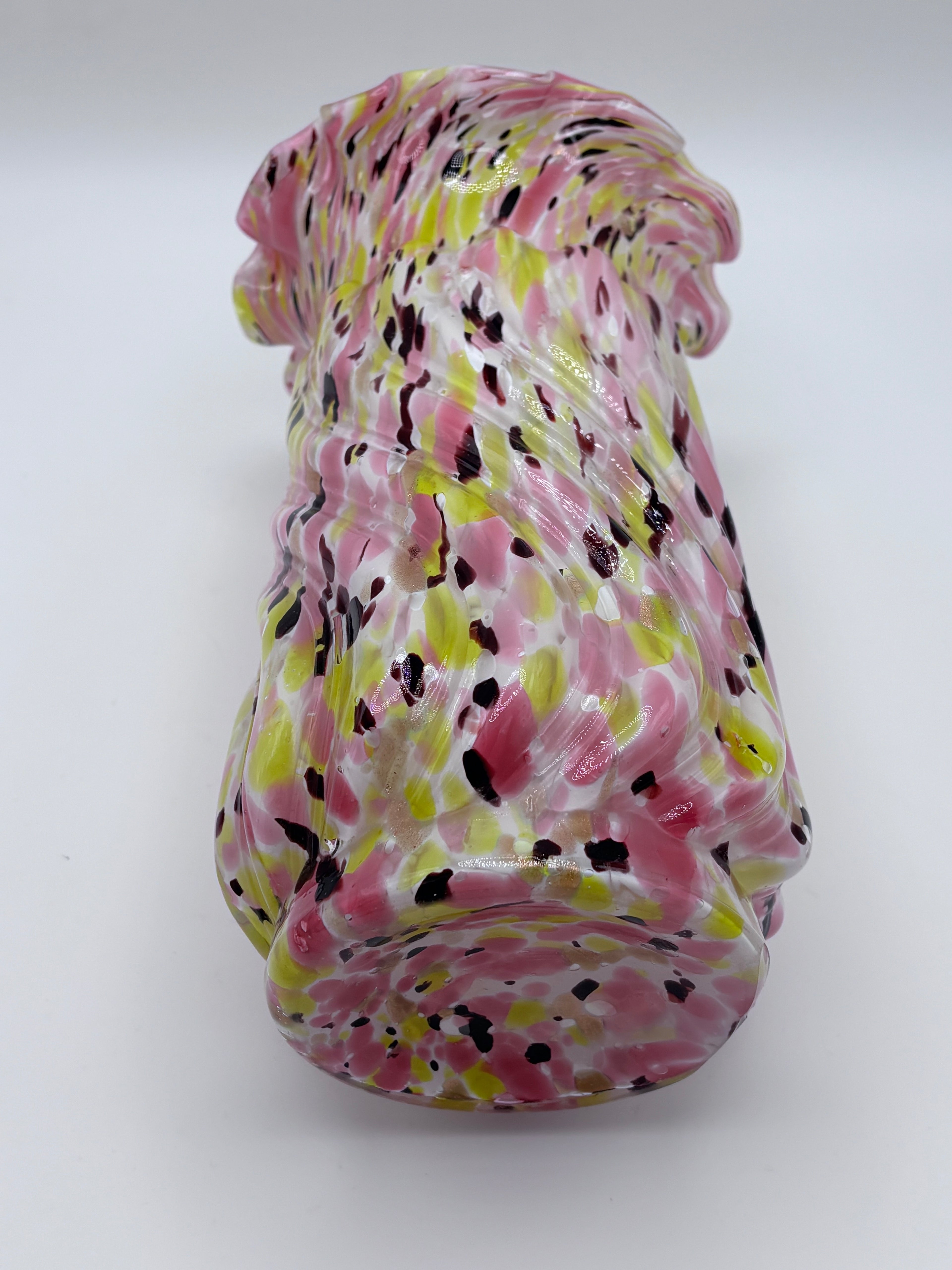 Vase en verre dans l'esprit de Clichy inspiration Legras