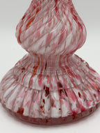 Bougeoir en verre soufflé verrerie Clichy
