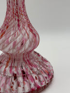 Bougeoir en verre soufflé verrerie Clichy
