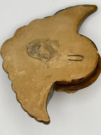 Tête de chérubin murale plâtre peint
