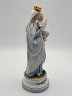 Vierge à l'enfant en biscuit