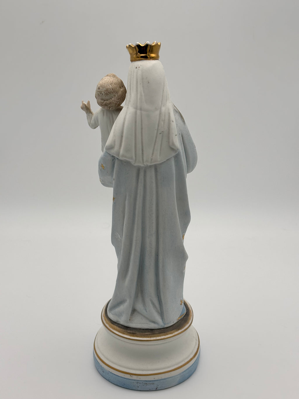 Vierge à l'enfant en biscuit