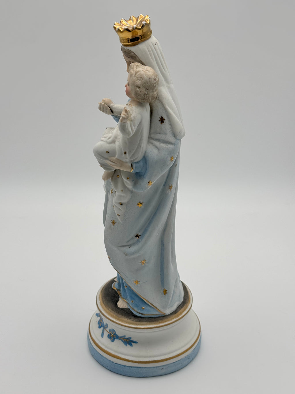 Vierge à l'enfant en biscuit