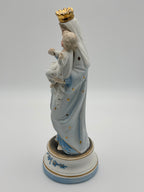 Vierge à l'enfant en biscuit