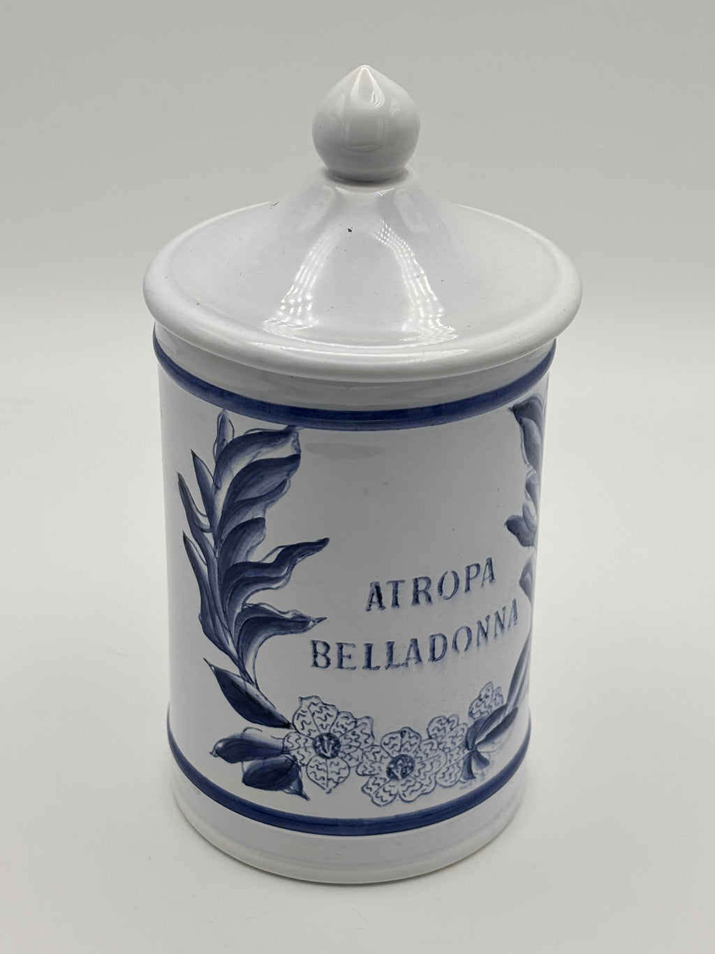 Pot d'Apothicaire Longchamp en porcelaine de Limoges