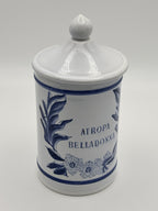 Pot d'Apothicaire Longchamp en porcelaine de Limoges