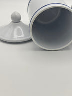 Pot d'Apothicaire Longchamp en porcelaine de Limoges