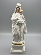 Vierge à l'Enfant en porcelaine émaillée