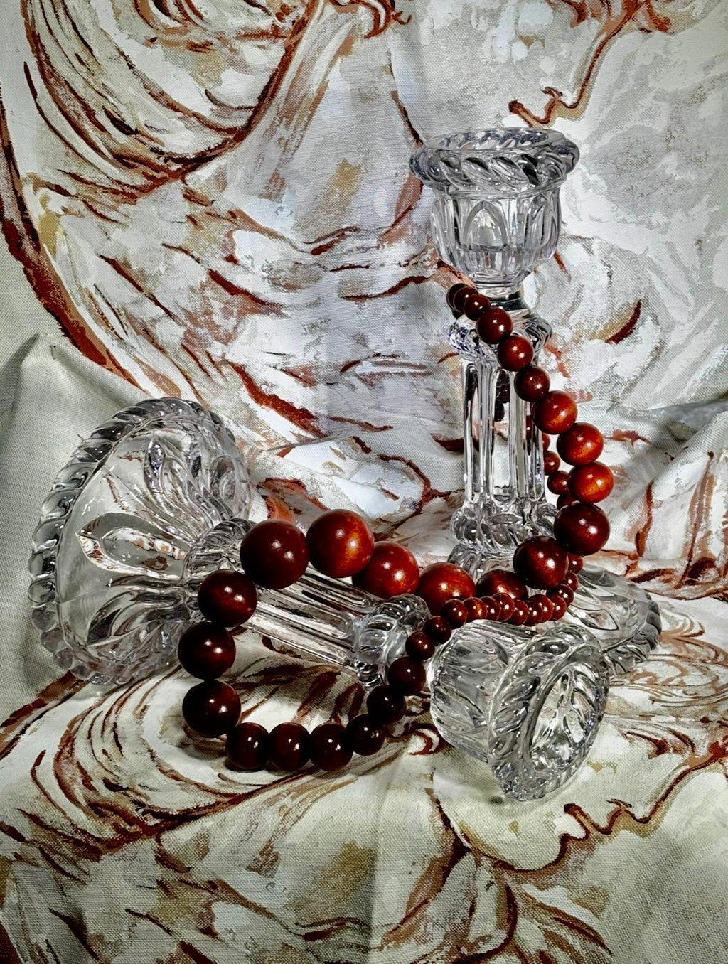 Bougeoirs transparents verre