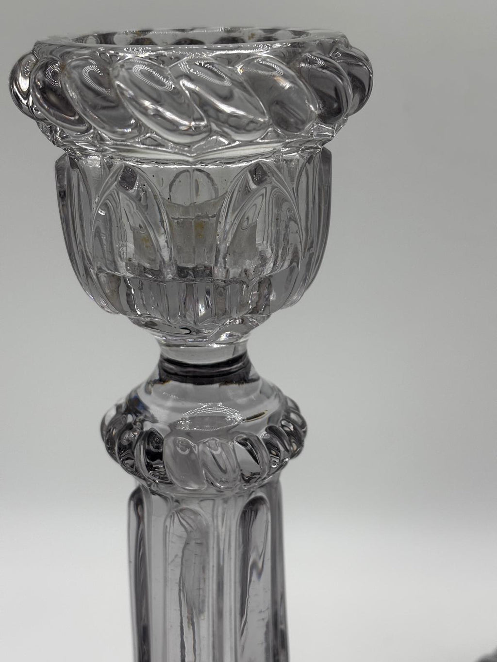 Bougeoirs transparents verre