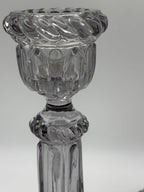 Bougeoirs transparents verre