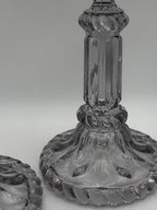 Bougeoirs transparents verre