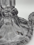 Bougeoirs transparents verre